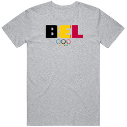Belgium Flag Olympic Country Abreviation T Shirt