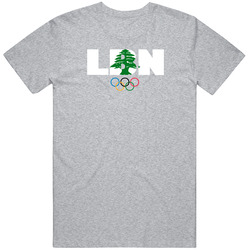 Lebanon Flag Olympic Country Abbreviation T Shirt Lebanon Flag Olympic Country Abbreviation T Shirt