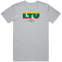 Lithuania Flag Olympic Country Abbreviation T Shirt Lithuania Flag Olympic Country Abbreviation T Shirt