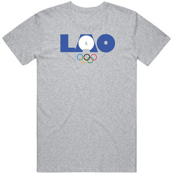 Laos Flag Olympic Country Abbreviation T Shirt Laos Flag Olympic Country Abbreviation T Shirt