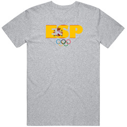 Spain Flag Olympic Country Abbreviation T Shirt Spain Flag Olympic Country Abbreviation T Shirt
