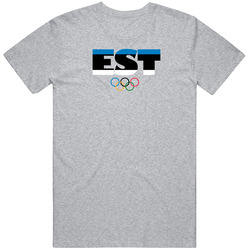 Estonia Flag Olympic Country Abbreviation T Shirt