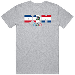 Dominican Republic Flag Olympic Country Abbreviation T Shirt