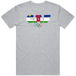 Central African Republic Flag Olympic Country Abreviation T Shirt