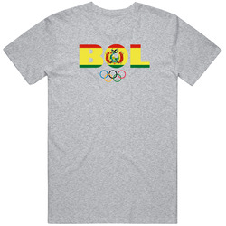Bolivia Flag Olympic Country Abreviation T Shirt