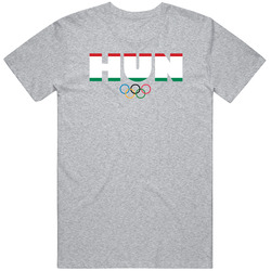 Hungary Flag Olympic Country Abbreviation T Shirt