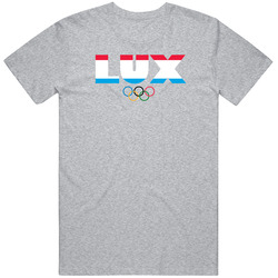 Luxembourg Flag Olympic Country Abbreviation T Shirt Luxembourg Flag Olympic Country Abbreviation T Shirt