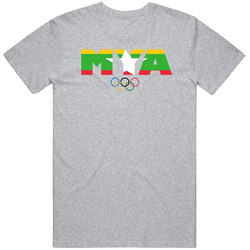 Myanmar Flag Olympic Country Abbreviation T Shirt Myanmar Flag Olympic Country Abbreviation T Shirt
