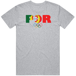 Portugal Flag Olympic Country Abbreviation T Shirt Portugal Flag Olympic Country Abbreviation T Shirt