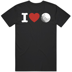 I Heart Love Golf T Shirt