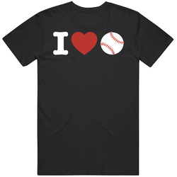 I Heart Love Baseball T Shirt