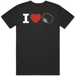 I Heart Love Ice Hockey T Shirt