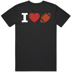 I Heart Love Football T Shirt