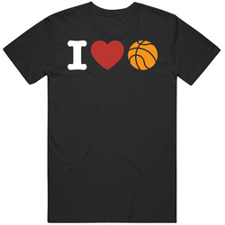 I Heart Love Basketball T Shirt