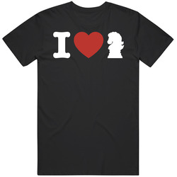 I Heart Love Chess T Shirt