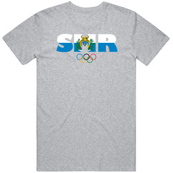 San Marino Flag Olympic Country Abbreviation T Shirt