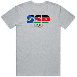 South Sudan Flag Olympic Country Abbreviation T Shirt