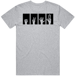 Rock Paper Scissors Groovy Ash T Shirt