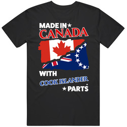 Made In Canada With Cook Islander Parts T Shirt