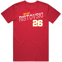 Milan Ristovski 26 North Macedonia Soccer Team Player T Shirt