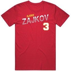 Gjoko Zajkov 3 North Macedonia Soccer Team Player T Shirt