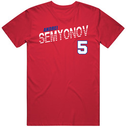 Andrei Semyonov 5 Russia Soccer Team Player T Shirt