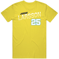 Jordan Larsson 25 Sweden Soccer Team Player T Shirt