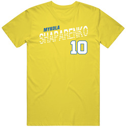 Mykola Shaparenko 10 Ukraine Soccer Team Player T Shirt