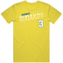 Heorhiy Sudakov 3 Ukraine Soccer Team Player T Shirt