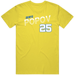 Denys Popov 25 Ukraine Soccer Team Player T Shirt