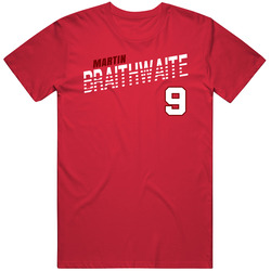 Martin Braithwaite 9 Denmark Soccer Team Player T Shirt