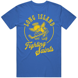 Long Island Fighting Saints Retro Hockey T Shirt