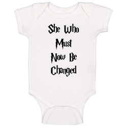 She Who Must Now Be Changed Baby Baby One Piece