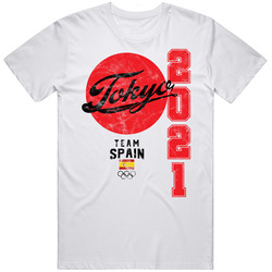 Team Spain 2021 Tokyo Olympics Worn Look T Shirt