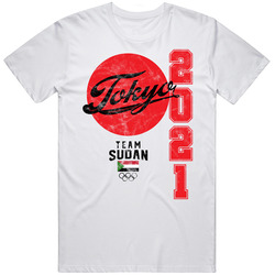 Team Sudan 2021 Tokyo Olympics Worn Look T Shirt