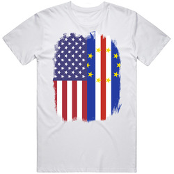 Cape Verde American Flag Worn Look T Shirt Cape Verde American Flag Worn Look T Shirt