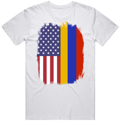 Armenia American Flag Worn Look T Shirt Armenia American Flag Worn Look T Shirt