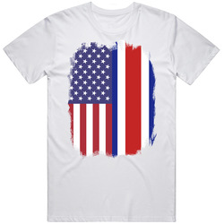 Costa Rica American Flag Worn Look T Shirt Costa Rica American Flag Worn Look T Shirt