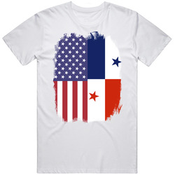 Panama American Flag Worn Look T Shirt Panama American Flag Worn Look T Shirt
