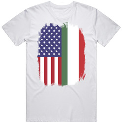 Hungary American Flag Worn Look T Shirt Hungary American Flag Worn Look T Shirt