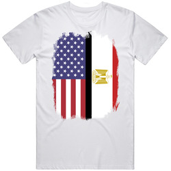 Egypt American Flag Worn Look T Shirt Egypt American Flag Worn Look T Shirt