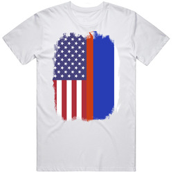 Russia Usa Dual Citizen Immigrant Flag Worn Look T Shirt Russia Usa Dual Citizen Immigrant Flag Worn Look T Shirt