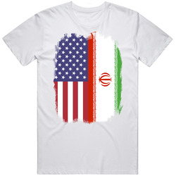 Iran Usa Dual Citizen Immigrant Flag Worn Look T Shirt Iran Usa Dual Citizen Immigrant Flag Worn Look T Shirt