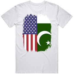 Pakistan Usa Dual Citizen Immigrant Flag Worn Look T Shirt Pakistan Usa Dual Citizen Immigrant Flag Worn Look T Shirt