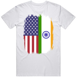India Usa Dual Citizen Immigrant Flag Worn Look T Shirt India Usa Dual Citizen Immigrant Flag Worn Look T Shirt