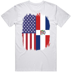 Dominican Republic Usa Dual Citizen Immigrant Flag Worn Look T Shirt Dominican Republic Usa Dual Citizen Immigrant Flag Worn Look T Shirt