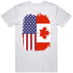 Canada Usa Dual Citizen Immigrant Flag Worn Look T Shirt Canada Usa Dual Citizen Immigrant Flag Worn Look T Shirt