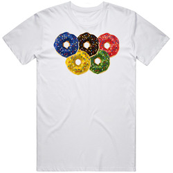 Olympic Doughnut Rings Funny Parody T Shirt