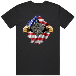 Portuguese Water Dog Hands Tearing Us Flag T Shirt Portuguese Water Dog Hands Tearing Us Flag T Shirt