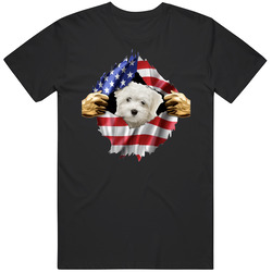 Maltese Hands Tearing Us Flag T Shirt Maltese Hands Tearing Us Flag T Shirt